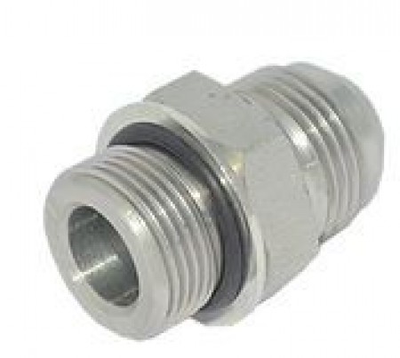 ADAPTADOR MACHO RETO JIC 37° X MACHO UNF/SAE
