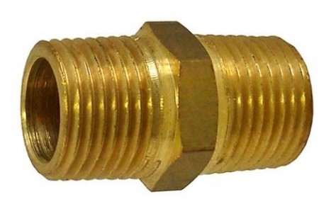 NIPLE DUPLO LATÃO