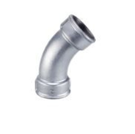 CURVA FEMEA 45º GALVANIZADA 150 LIBRAS
