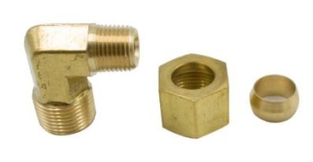 CONECTOR COTOVELO 90 MACHO DE COMPRESSÃO LATÃO - Image 3