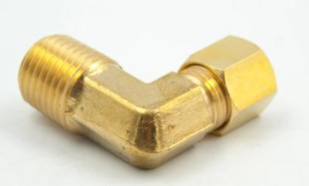 CONECTOR COTOVELO 90 MACHO DE COMPRESSÃO LATÃO - Image 2