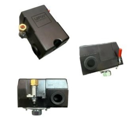 PRESSOSTATO PARA COMPRESSOR DE AR ALAVANCA HORIZONTAL 1 E 4 VIAS 80/120 LBS / 100/140 LBS / 125/175 LBS - Image 5